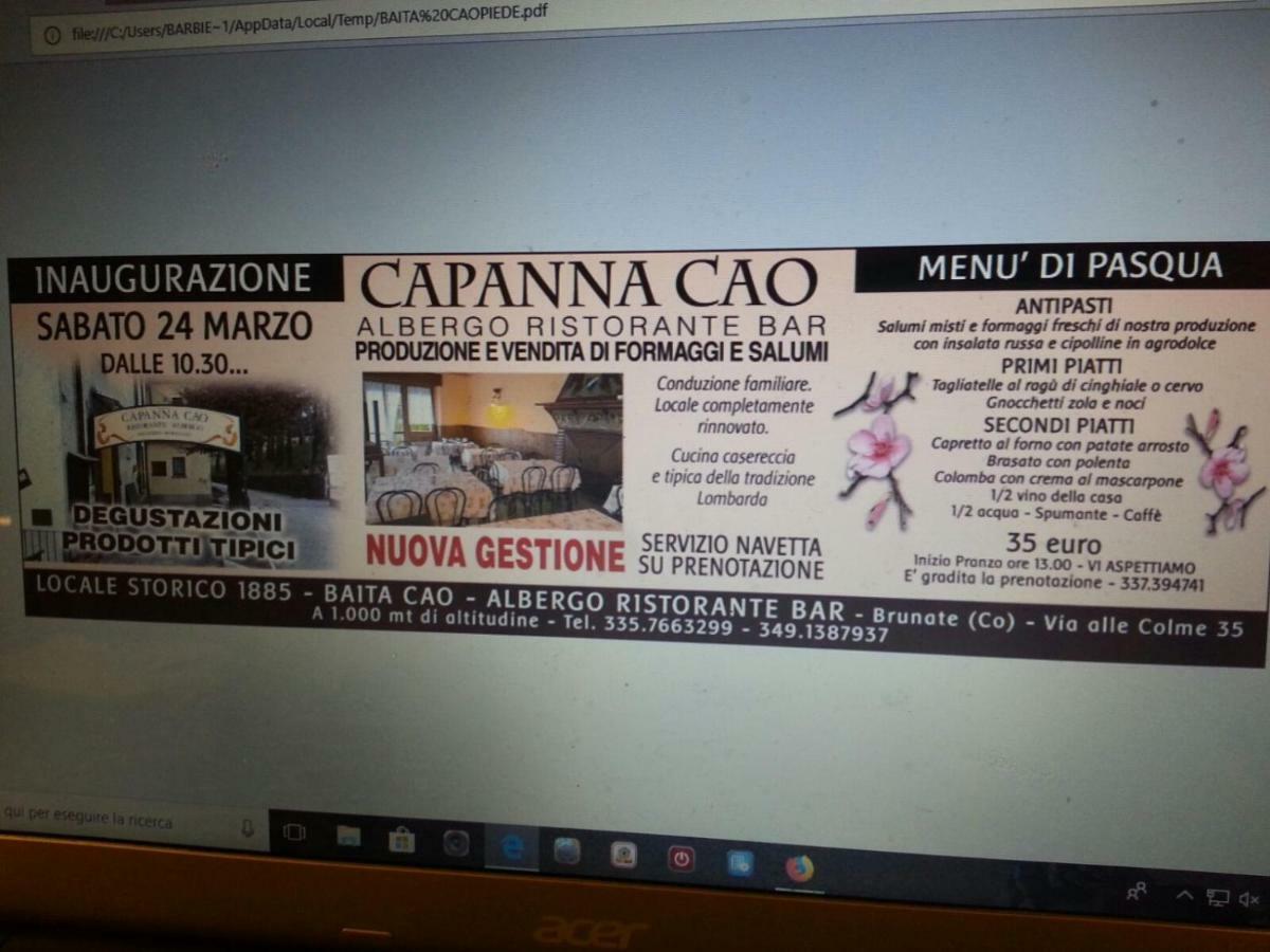 מלון ברונאטה Capanna C.A.O. מראה חיצוני תמונה